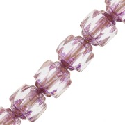 Facetadas Antiguas  6 mm Crystal Dark Bronce x20