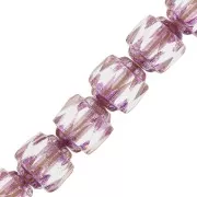 Facetadas Antiguas  6 mm Crystal Dark Bronce x20