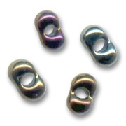 Cuentas de vidrio Farfalles Peanut Beads 4x2 mm - Marrón Iris x20g|raw }}