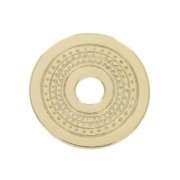 Medalla redonda calada étnico 20 mm Chapado de Oro 3 micras x1|raw }}