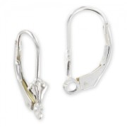 Ganchos cerrados Flor de lis de Plata 925 x2|raw }}