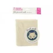 Tela Caneva pour punch needle 600 x 500 mm  4 pts/cm crudo x1