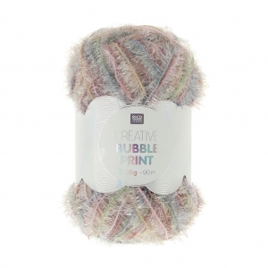 Creative Bubble - Hilo para ganchillo DIY Esponja tawashi Rosa Patine x50g