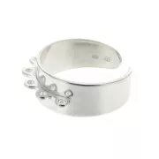 Anillo 5 anillas Plata 925 x1