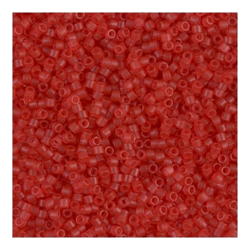 Miyuki Delica 11/0 DB0779 - Dyed Semi-Frosted Transparent Watermelon x8g