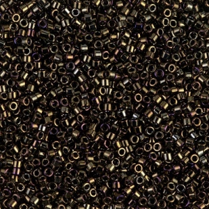 Miyuki Delica 11/0 Hex Cut DBC0007 - Marrón Iris Metalizado x8 g