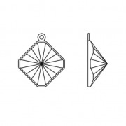 Engaste colgante para PureCrystal Kaleidoscope Square 4499 10 mm rodiado x1