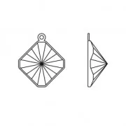Engaste colgante para PureCrystal Kaleidoscope Square 4499 10 mm rodiado x1