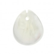 Dije Hoja de Nácar  12x10 mm Natural x1|raw }}