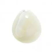 Dije Hoja de Nácar 12x10 mm Natural x1