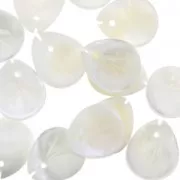 Dije Hoja de Nácar 12x10 mm Natural x1