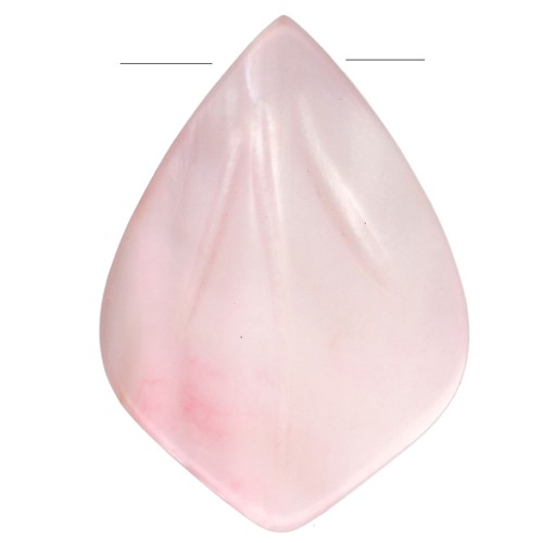 Pétalo de nácar de 14 x 10 mm - Rosa x1
