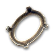 Engaste PureCrystal 4120 ovalado 8x6 mm Bronce|raw }}