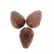 Gota facetada 6x9mm imitación Piedra de sol - Gold Stone x1