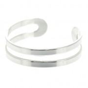 Anillo de falange ajustable de Plata 925 - doble anillas - estilo minimalisto x1|raw }}