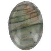 Cabuchón ovalado piedra ranura para macramé 18x13 mm Labradorita x1|raw }}