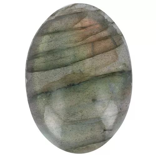 Cabuchón ovalado piedra ranura para macramé 18x13 mm Labradorita x1