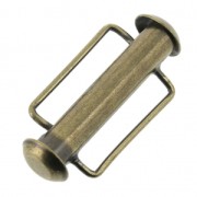 Cierre corredizo para tejido de cuentas 21.5 mm Bronce x1|raw }}