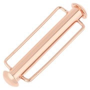 Cierre deslizante para tejer cuentas de 31,5 mm - Dorado rosa x1