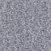 Rocalla Miyuki 15/0 1105 - Crystal Spkl Silver Gray Lined