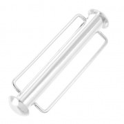 Cierre corredizo para tejido de cuentas 31.5 mm Chapado en plata fina x1|raw }}