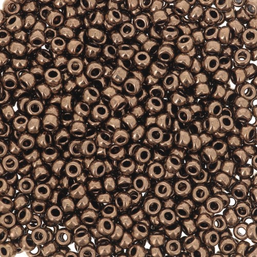 Cuentas Rocalla Miyuki 11/0 457 - Bronce oscuro metalizado x8 g