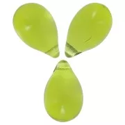 Gotas 6x9 mm Olivino  x25