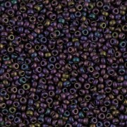 Rocalla Miyuki 11/0 2061 - Metallic Plum Emerald Iris Mat|raw }}