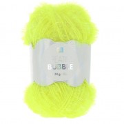 Creative Bubble - Hilo para ganchillo para estropajos Amarillo fluo  x50g