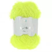 Creative Bubble - Hilo para ganchillo para estropajos Amarillo fluo x50g