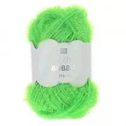 Creative Bubble - Hilo para ganchillo para estropajos Verde fluo x50g