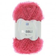 Creative Bubble - Hilo para ganchillo para estropajos Fucsia fluo  x50g