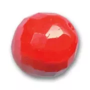 Facetada 18 mm Red Coral x1