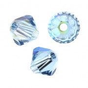 Toupies de cristal PureCrystal 5328 3 mm Aquamarine Shimmer x50