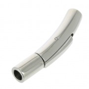 Cierre clip 30x5 mm para cordón 3 mm? Acero inoxidable x1