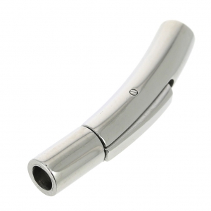 Cierre clip 30x5 mm para cordón 3 mm? Acero inoxidable x1