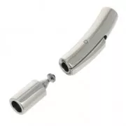 Cierre clip 30x5 mm para cordón 3 mm? Acero inoxidable x1