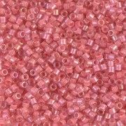 Miyuki Delica 11/0 DB0070 - Pink Coral Lined Crystal Luster|raw }}