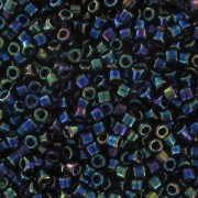 Miyuki Delica 11/0 DB0005 - Azul iris metalizado jaspeado x8 g