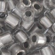 Miyuki Delica 8/0 DBL0271 - Crystal Spkl Silver Grey Lined|raw }}