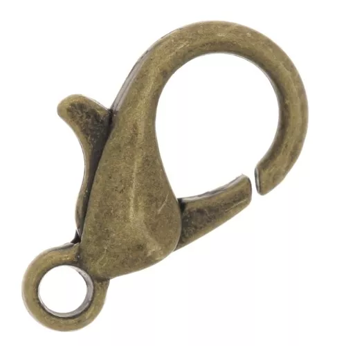 Cierre mosquetón 12 mm Bronce x5