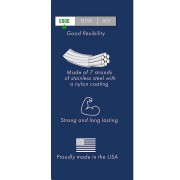 Hilo de Acero 7 hebras 0.25 mm x91 m