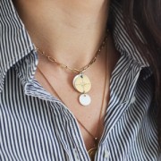 Cadena eslabones rectangulares 2.7 mm Chapado de Oro x50 cm