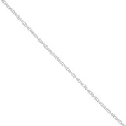 Cadena eslabón trenza 1.1 mm de Plata 925 x50 cm