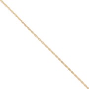 Cadena eslabón trenza 1.1 mm de Chapado de Oro x50 cm