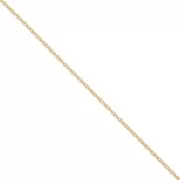 Cadena eslabón trenza 1.1 mm de Chapado de Oro x50 cm