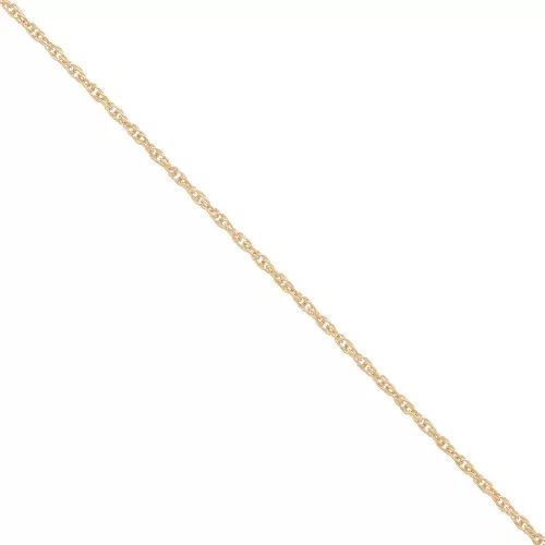 Cadena eslabón trenza 1.1 mm de Chapado de Oro x50 cm