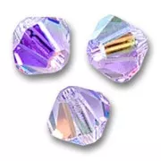 Violeta - Toupies en cristal PureCrystal 5328 3 mm Violet AB x50 Toupies en cristal PureCrystal 5328 3 mm Violet AB x50