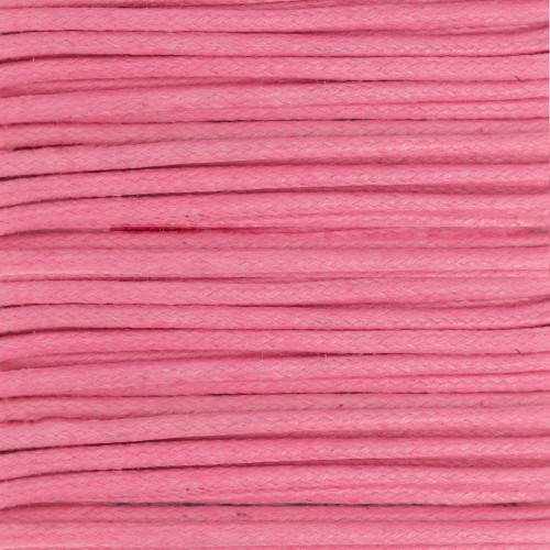 Hilo algodón encerado 2 mm Rosa x5m