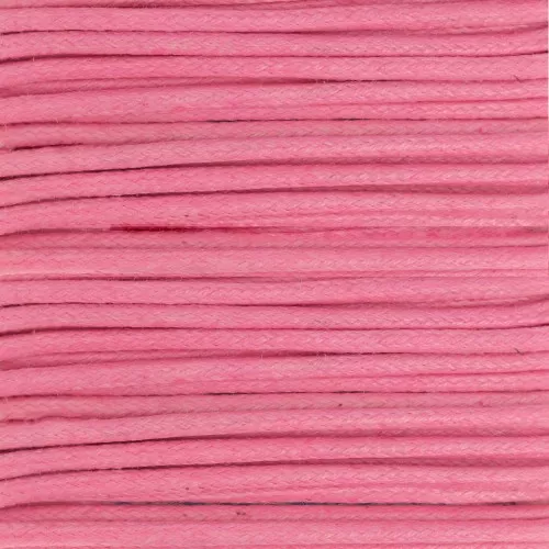Hilo algodón encerado 2 mm Rosa x5m